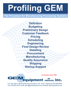 PDF format - large file - GEM Equipment of Oregon, Inc.