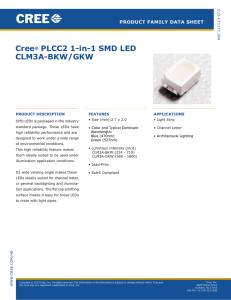 Cree PLCC2 1-in-1 SMD LED: CLM3A