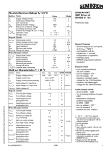 Absolute Maximum Ratings Ta = 25 °C Electrical - fio