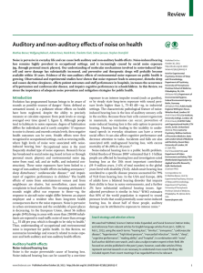 Review Auditory and non-auditory effects of noise on health