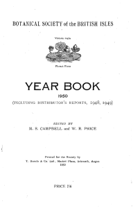 BSBI Yearbook 1950
