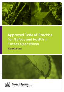 Approved Code of Practice for Safety and Health in Forest