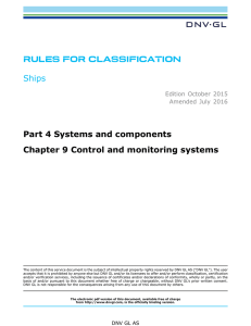 Ch.9 Control and monitoring systems - Rules and standards
