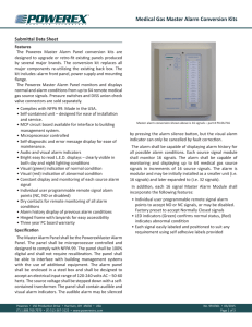 PX Master Alarm (Conversion) - Environmental and Medical Gas