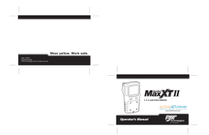 Gas Alert Max XT Multi-Gas Detector Instruction