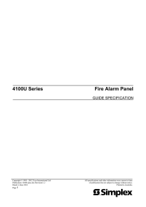 4100U Series Fire Alarm Panel - Simplex Fire Australia-Home