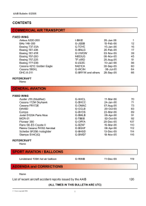 CONTENTS GENERAL AVIATION ADDENDA and CORRECTIONS