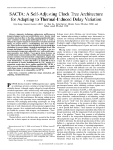 SACTA: A Self-Adjusting Clock Tree Architecture for Adapting to