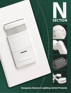 Occupancy Sensors and Lighting Control Products