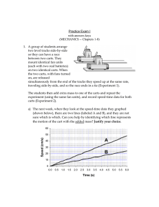 Practice Exam I with answers keys (MECHANICS -- Chapters 1