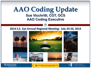 Coding Information - Alabama Academy of Ophthalmology