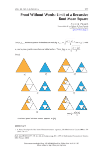 Proof Without Words: Limit of a Recursive Root Mean Square