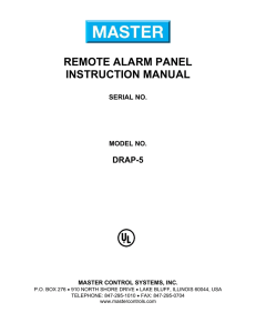 DRAP-5 - Master Control Systems, Inc.