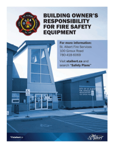alberta fire code safety equipment maintenance