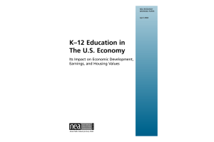 K–12 Education in The US Economy