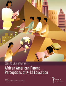 African American Parent Perceptions of K-12 Education