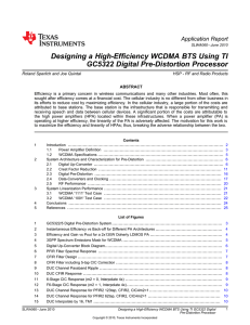Designing a High-Efficiency WCDMA BTS using