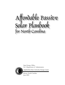 Affordable Passive Solar Planbook