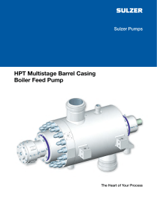 HPT Multistage Barrel Casing Boiler Feed Pump