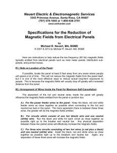 Reducing EMFs in Electrical Panels
