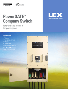 PowerGATE™ Company Switch