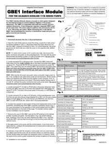 GBE1 Installation Instructions