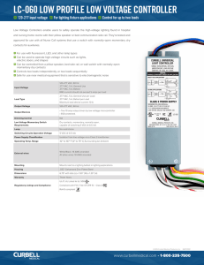 lc-060 low profile low voltage controller