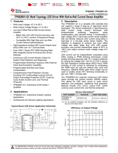 TPS92691/-Q1 Multi-Topology LED Driver With