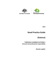 Science Good Practice Guide 2013 TLO5