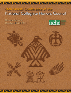 2011 Annual Conference Program - National Collegiate Honors