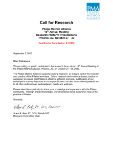 Call for Research - Pilates Method Alliance