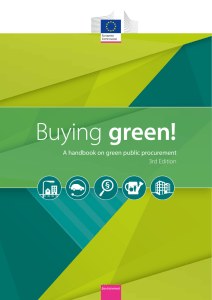 A handbook on green public procurement 3rd Edition