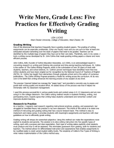 Write More, Grade Less: Five Practices for Effectively Grading Writing