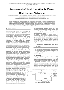 Assessment of Fault Location in Power Distribution