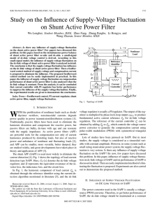 Study on the Influence of Supply-Voltage Fluctuation on Shunt