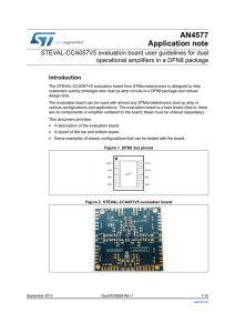 STEVAL-CCA057V5 evaluation board user guidelines for dual