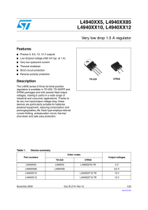 the L4940V5 Datasheet