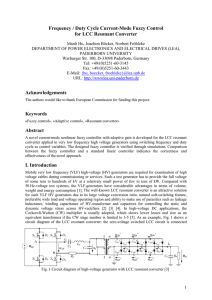 Frequency / Duty Cycle Current-Mode Fuzzy Control for LCC