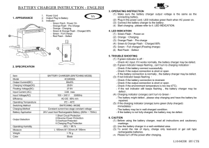 battery charger instruction - english