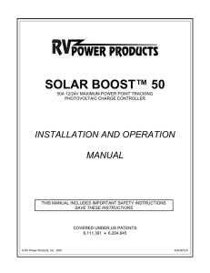 solar boost™ 50 - Blue Sky Energy Inc.