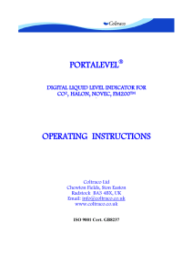 portalevel operating instructions