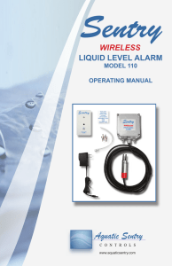 LIQUID LEVEL ALARM WIRELESS