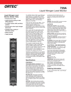 Liquid Nitrogen Level Monitor