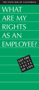 what are my rights as an employee?