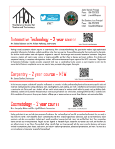 2015-16 THCTT Course Flyer for all Programs