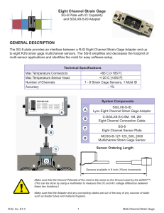 Eight Channel Strain Gage GENERAL DESCRIPTION