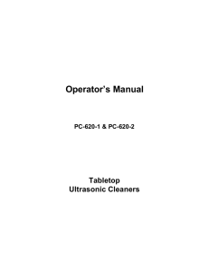 Operator`s Manual - Emerson Industrial Automation