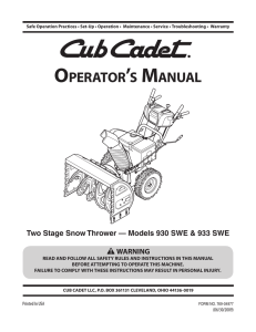 OPERATORLS MANUAL