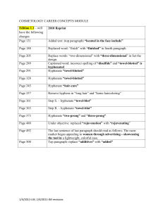 COSMETOLOGY CAREER CONCEPTS MODULE