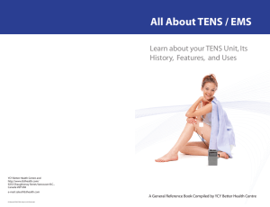 All About TENS / EMS - IB3 Health`s Alternative Health and Beauty